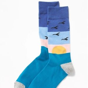 Printed Crew Socks for Men
